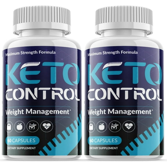 (2 Pack) Keto Control - Keto Weight Loss Formula - Energy & Focus Boosting Dietary Supplements for Weight Management & Metabolism - Advanced Fat Burn Raspberry Ketones Pills - 120 Capsules