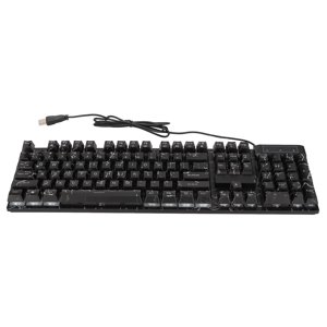 Clavier de jeu mécanique filaire 104 Clés Colorful Light Suspendue Keycaps Touch confortable USB Clavier mécanique