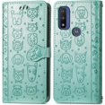 thumbnail image 4 of for Motorola Moto G Power 2022 (Not 2021) Cartoon Cute Wallet Case,Cat Dog Style Flip Phone Cover with ID Card Holder PU Leather Cases for Motorola Moto G Power 2022 MG Green, 4 of 13