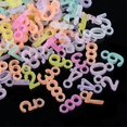 thumbnail image 4 of Colgantes de plástico con letras, adornos colgantes coloridos para hacer aretes artesanales ---- 2-2400 - Código de producto 74481 2-2400, 4 of 5