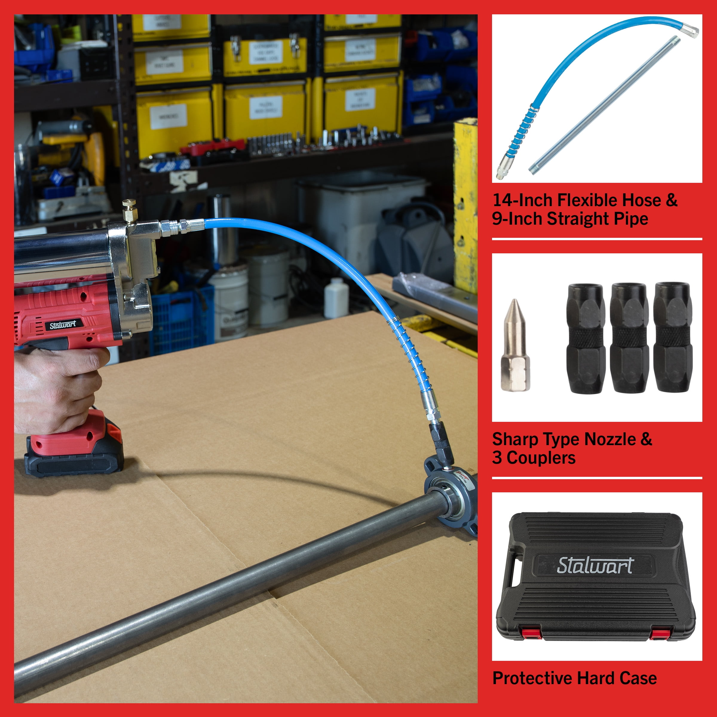20 V Cordless Grease Gun with Carrying Case