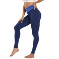 thumbnail image 1 of Pantalones Pantalón de yoga de cintura alta para mujer, pantalón opaco para correr y entrenamiento con forma de cadera Kuymtek Azul T M para Mujer, 1 of 6