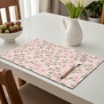 thumbnail image 6 of Placemat, Pioneer Flower Floral Print Pattern Place Mats Table Mat Set Of 2, PVC Washable Placemats for Party Kitchen Dining Decoration, 18x12 Inch, Fade Resistant, 6 of 6