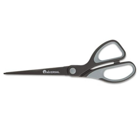 Universal Industrial Scissors - Black/Blue - 8in. Length - Bent - Carbon Coated Blades