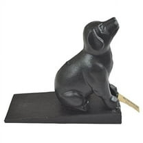 lulu decor, cast iron dog door stopper, doorstops weight 5 lbs (black)