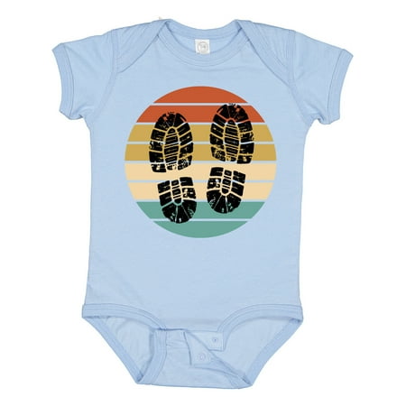 

Inktastic Hiking Boots Retro Sunset Gift Baby Boy or Baby Girl Bodysuit
