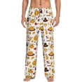 thumbnail image 2 of Kdxio Thanksgiving Print Men's Sleep Pajama Pant Lounge Pants with Pockets, 2 of 8