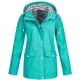 thumbnail image 1 of Chaqueta impermeable softshell para mujer, transpirable, plegable, ligera y de transición, con capucha para primavera, otoño, senderismo, trekking y ciclismo., 1 of 5