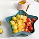 thumbnail image 4 of Mesa de centro con bandeja para frutas, caja para frutas secas, almacenamiento dividido para snacks, decoración moderna para el hogar, gran capacidad, diseño plegable, base de madera, para, 4 of 9