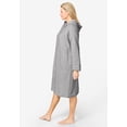 thumbnail image 3 of Dreams & Co. Plus Size Short Hooded Sweatshirt Robe, 3 of 6