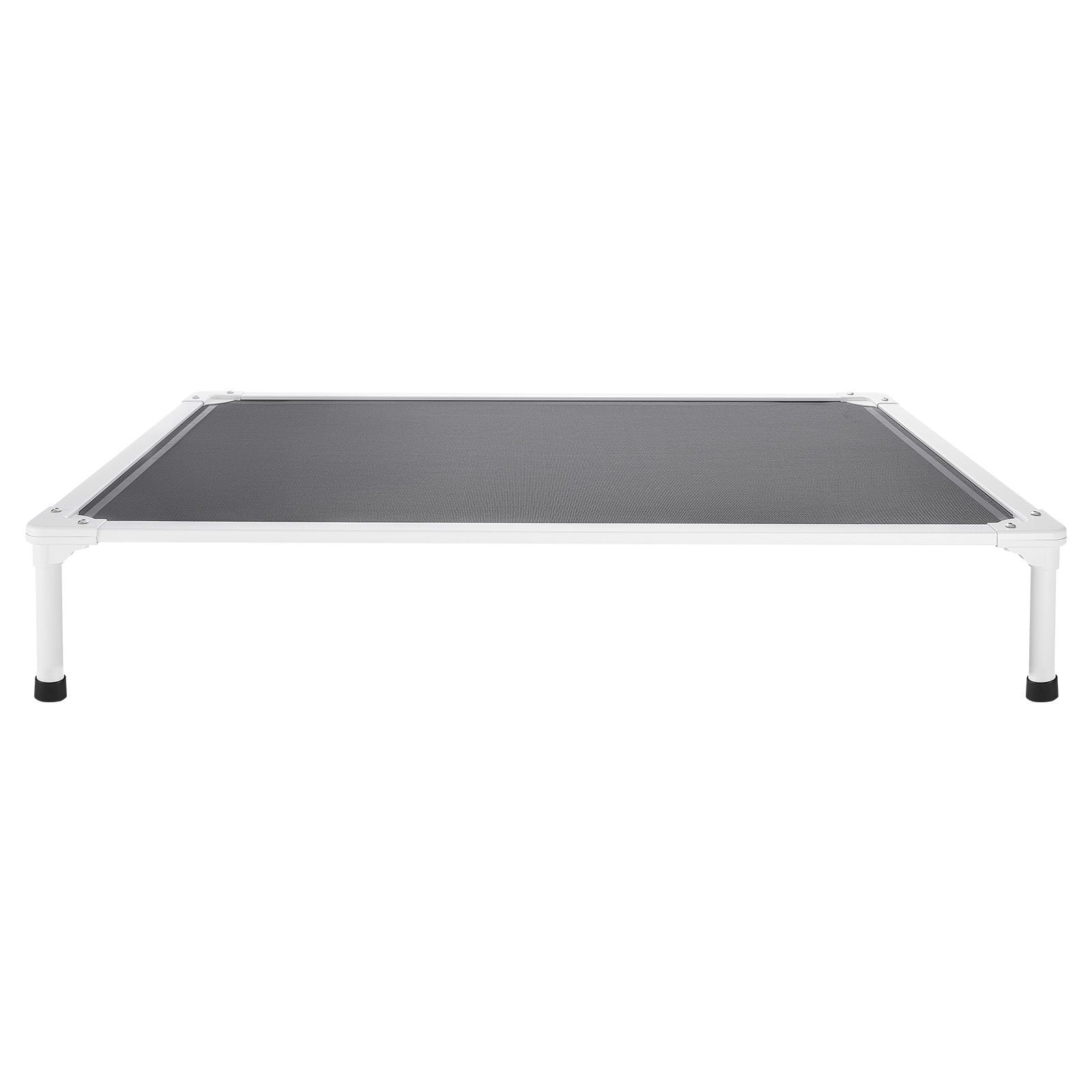 Raised dog bed XL, lifting bed with aluminium frame, breathable mesh, indoor and outdoor dual-use, grey