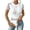 White, variant on Womens Casual Simple Solid Color Lace Trim Short Sleeve Bodysuit for Daily Wear and Layering Style Black XL