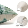 thumbnail image 3 of Watercolor Blue Green Tree Lumbar Pillow Covers 12x20 Set of 2 Rustic Style Nature Forest Print Decorative Long Throw Pillows Winter Christmas Linen Cushion Case for Home Sofa Couch Bed Outdoor, 3 of 6