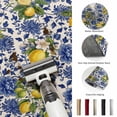 thumbnail image 5 of Entryway Rug 2'x3', Lemons Flowers Kitchen Runner Rugs Non-Slip Carpet Mats, Summer Yellow Fruits Blue Floral Beige Bedside Rugs Runners Washable Floor Carpet for Bathroom Laundry Room, 5 of 8