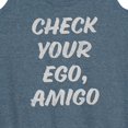 thumbnail image 3 of Instant Message - Check Your Ego Amigo - Women's Racerback Tank Top, 3 of 6