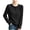 Black, variant on Women's Button Down Sweaters Casual Soft Crew Neck Long Sleeve Cable Knit Cardigan Loose Dressy Solid Color Business Sweaters XXL