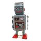 thumbnail image 1 of Drumming Robot Wind Up Walking Robot Iron Metal Toy Figures Clockwork Walking Toy Retro Style Fun Play, 1 of 3