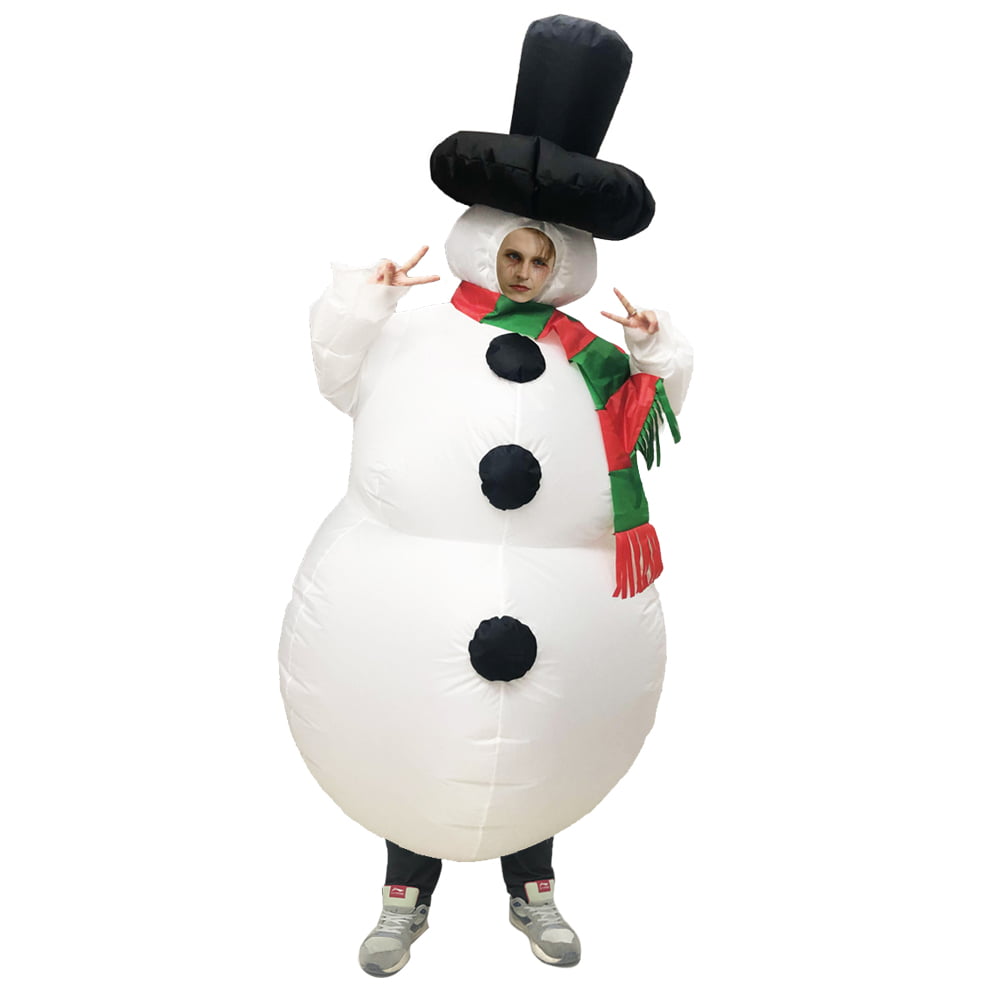 Halloween Christmas Inflatable Snowman Costume for Kids Adults ...