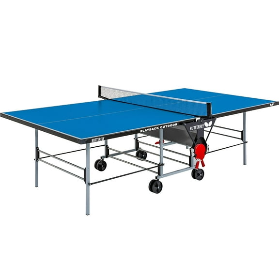 Butterfly Playback Outdoor Table Blue
