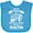 Turquoise, variant on Inktastic Old Man Tractor Boys Baby Bib