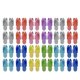 thumbnail image 2 of Zapatillas de EVA plegables de un par de zapatillas desechables unisex de 24 pares portátiles para zapatillas Travel Hotel (color HOMEMAXS mx7323606, 2 of 5