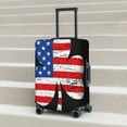thumbnail image 6 of Yiaed American St Patrick's Day Print Travel Luggage Cover Suitcase Protector Covers Elastic Luggage Anti-scratch(No luggage included）-Large, 6 of 7