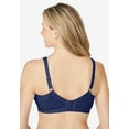 thumbnail image 2 of Comfort Choice Women's Plus Size Cotton Back-Close Wireless Bra, 2 of 6