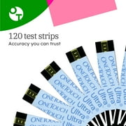 OneTouch Ultra Test Strips - 120 Count - Diabetic Test Strips for Blood Glucose Meter & Daily Blood Sugar Levels - 60 Count/Pack (2 Pack)