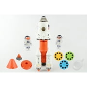 Spae Adventure Space Rocket Playset with Capsule, Projector & Special Effects Modules