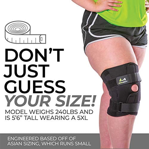 BraceAbility Plus Size Knee Brace - Bariatric Men and Womens Hinged Knee  Wrap for Obese Legs and Big Thighs to Support Meniscus Tears, Arthritis  Joint
