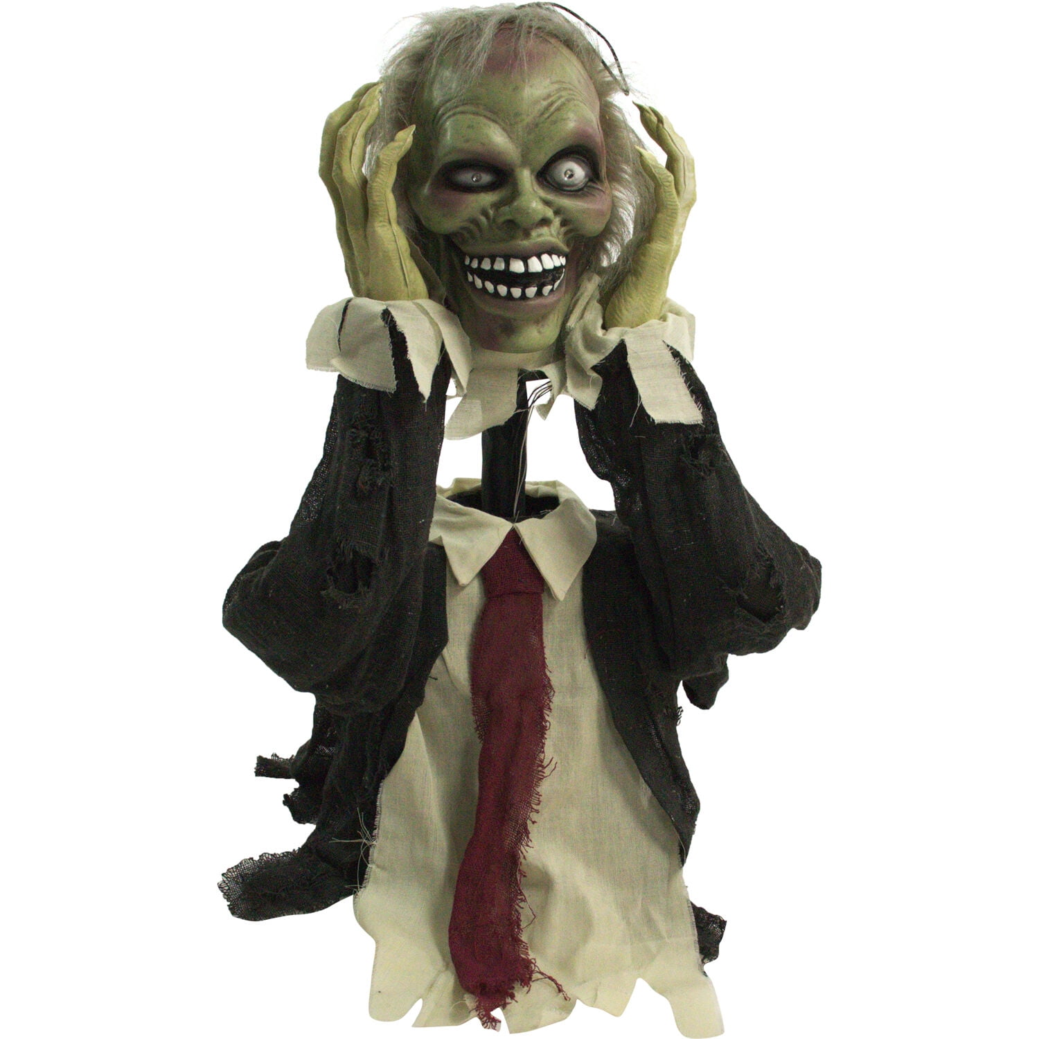Haunted Hill Farm 20 in Pop-Up Animatronic Ghoul, Halloween Decor, HHFJZOMB-1LSA