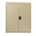 thumbnail image 3 of Pemberly Row Welded Metal Storage Cabinet with 2 Shelves Putty/Beige, 3 of 7