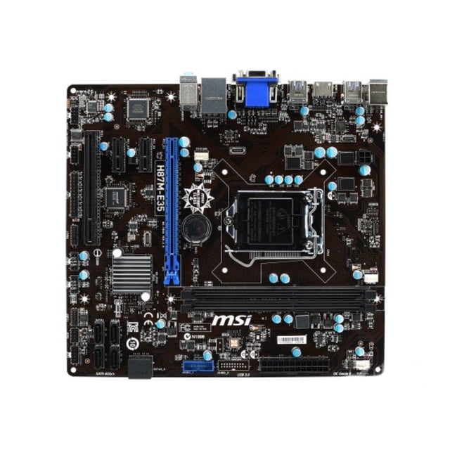 Placa madre MSI H87M-E35 LGA 1150 Intel H87 DDR3 Micro ATX