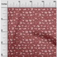 thumbnail image 1 of oneOone Georgette Viscose Red Fabric Florals Fabric For Sewing Printed Craft Fabric By The Yard 42 Inch Wide, 1 of 4