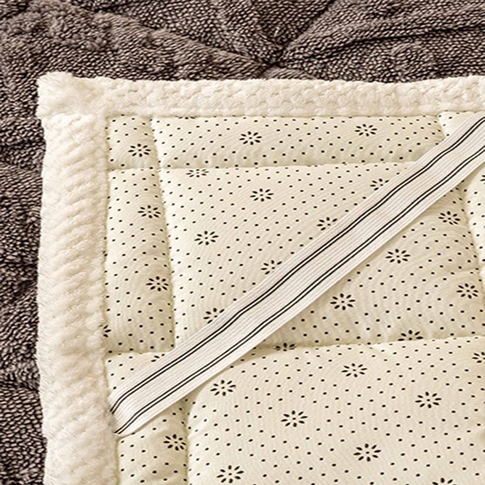 Taffeta Mattress, 2025 New Winter Warm Tatami Mat, Breathable Washable Mattress, Topper Student Dormitory Cotton Padded Mattress, 70.8x78.7in