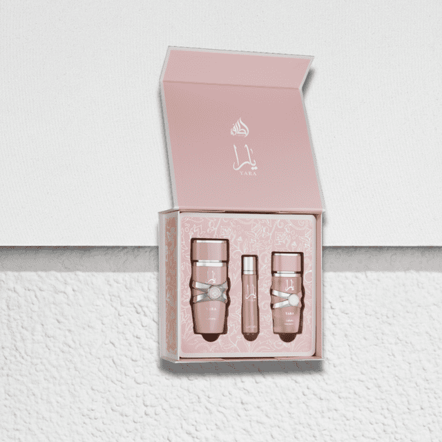 Set de regalo Perfume Lattafa Yara de 3 piezas para mujer