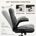 thumbnail image 5 of COOLHUT Leather Office Chair, Big and Tall Office Chair 400LBS Wide Seat Ergonomic Computer Desk Chair High Back Executive Leather Chair Adjustable Task Chair Lumbar Back with 8-Year Warranty, Black, 5 of 10