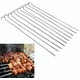 thumbnail image 1 of Pinchos de Acero Inoxidable, Espadas para Asar Carne, Juego de 10, Brocheta Colgante Reutilizable De 15.7", Pinchos de Barbacoa para Bbq, Parilla, Camarones, Bistec Y Más, Picnic, Reunión Familiar, 1 of 8