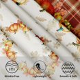 thumbnail image 3 of Thanksgiving Fall Tablecloth Round 60 Inch Autumn Pumpkin Harvest Table Cloths Polyester Fabric Plaid and Fall Leaf Seasonal Table Cover for Kitchen Dining Room Picnic Party Autumn Outdoor, 3 of 6