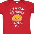 thumbnail image 4 of Inktastic My Great Grandma Loves Me with Taco Illustration Boys or Girls Baby Bodysuit, 4 of 5