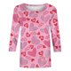 thumbnail image 4 of Fiudx Ofertas Del Día Blusa Holgada con Estampado de Pascua y Cuello Redondo Retro de Manga Tres Cuartos a La Moda para Mujer, 4 of 4