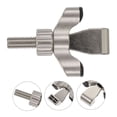 thumbnail image 3 of AURARMLET Portable Safety Door Lock Zinc Alloy Silver 1Set for Home Security, 3 of 8