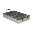 thumbnail image 1 of Cheungs 5147 Galvanized Metal 12 Compartment Caddy, 1 of 1