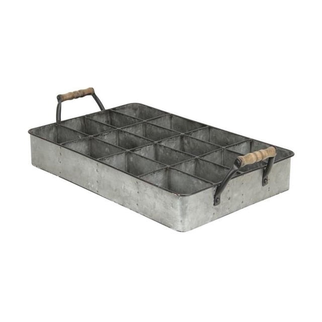 Cheungs 5147 Galvanized Metal 12 Compartment Caddy