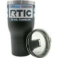 thumbnail image 2 of RTIC 30 oz Stainless Steel Insulated Tumbler, Splash-Proof Lid, Black, 2 of 4