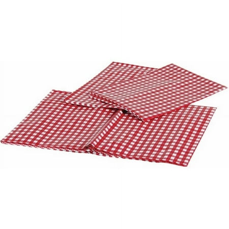 Camco Red & White Checkered Tablecloth Set - Great for Picnics