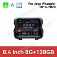 thumbnail image 2 of TPXINXIN 8.4 Inch Screen Car Radio For Jeep Wrangler 2018-2020 Android GPS Navigation Multimedia Video Player Stereo Receiver Head Unit, 2 of 11