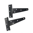 thumbnail image 4 of Hinges T Hinge Triangular Hinge Heavy Duty T Hinge Galvanized Triangle 4 Inch Black Can be used for hanging cabinet doors garden doors wooden boxes 4, 4 of 5