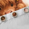 thumbnail image 4 of Feelyou Cute Cartoon Cow Curtains Pack of 2 (42x84 Each) for Teen, Kawaii Daisy Flower Floral Curtains Blackout, Farmhouse Animal Bedroom Curtains, Living Room Curtains Decor, 4 of 6