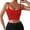 Red, variant on MIXUE Tank Top for Women Summer Solid Color Spring Sexy Crop Strap Inner Camisole Vest Streetwear,Gold,XS